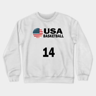 USA Basketball Number 14 T-shirt Design Crewneck Sweatshirt